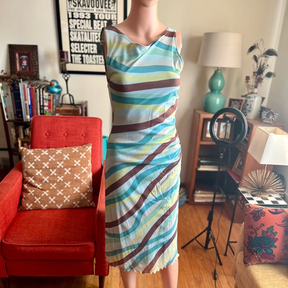 Vintage 1990s Weston Wear Layered Midi Dress